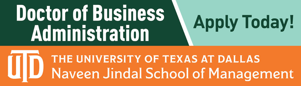 UTD Doctoral Program Banner