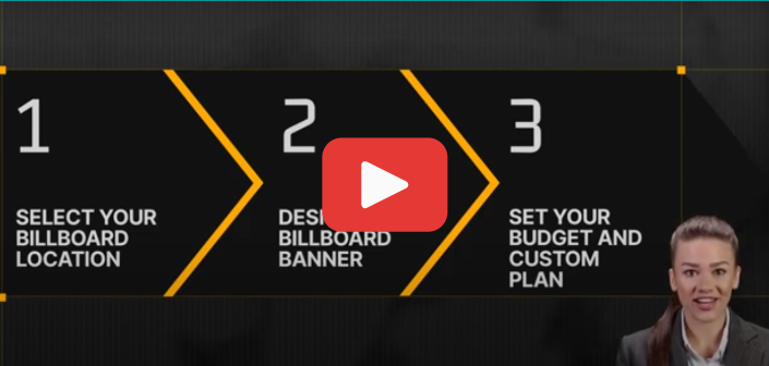 Your Billboard in 3 Easy Steps